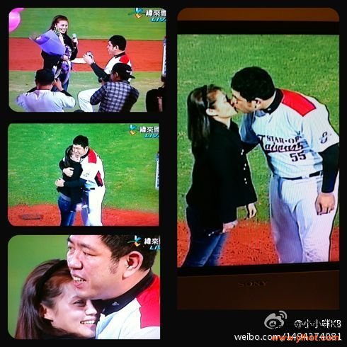 NONO2年多前，恋上台语歌手朱海君，昨天下跪求婚超甜蜜。